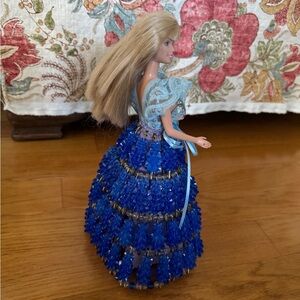 Custom Barbie w/safety-pin gown